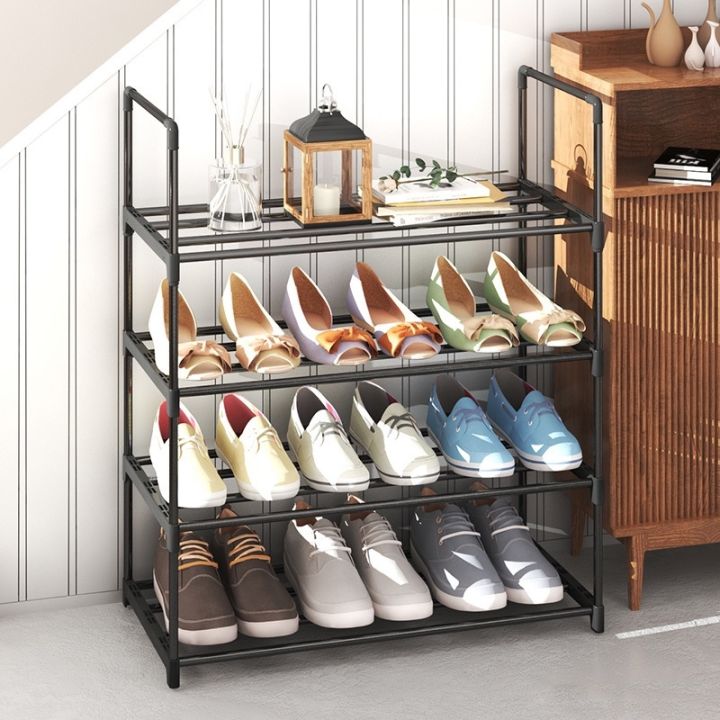 Multi-layer Plastic Foldable Shoes Storage Rack, Portable Rack For