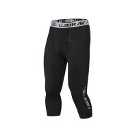 【CW】 Men Compression Pants Tights 3/4 Elastic Dry Gym Leggings Male Basketball Training Jogging Trousers