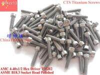 Socket Head Titanium screw 4-40x3/16 4-40x1/4 4-40x5/16 4-40x3/8 4-40x1/2 4-40x5/8 4-40x3/4 4-40x7/8 4-40x1 Hex 3/32 Driver GR2