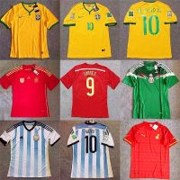 Retro 2014 World Cup Brazil jersey Ghana Argentina football shirt Spain T-shirt men s Mexico team uniform เสื้อบอล เสื้อบอลวินเทจ ชุดฟุตบอลผู้ชาย