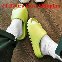 Summer Slippers Men Women Indoor Eva High Soft Bottom Sandals Open Toe Trend Slides Light Beach Shoes Slippers Home Size 36-45 House Slippers