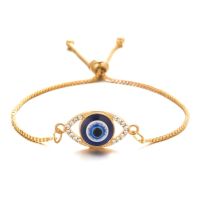 COD SDGREYRTYT Blessed Evil Eye Bracelet Women Diamond Adjustable Wristband Lucky Devils Eye Bangle Gift Jewelry