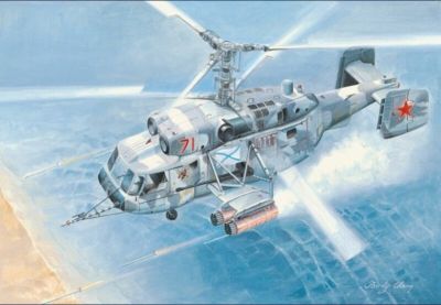 ทรัมเป็ตเตอร์87227 1/72ขนาด Kamov Ka-29เกลียว-B ชุดสร้างหุ่นประกอบเฮลิคอปเตอร์โจมตีสำหรับ S Hoy ของเล่นพลาสติก DIY
