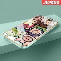 JIUMOO เคสปลอกสำหรับ Samsung J7 Pro J7 2018 J7 2017ลายการ์ตูนทอยสตอรี่เคสโทรศัพท์บางนุ่มหรูหราชุบเคสป้องกันเลนส์กล้องคลุมทั้งหมด