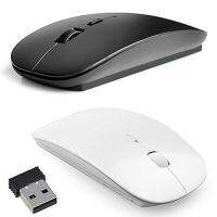 ☞❧ ?เมาส์ไร้สาย 2.4GHz USB Super Slim Thin เมาส์เม้าส์ USB Receiver for Laptop PC