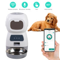 WiFi Smart Feeder Automatic Cat Feeder Automatic Dog Feeder Food Dispenser App Control With Tape Recorder Dual Power Supply