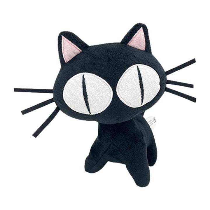 28cm Fran Bow Cat Plush Toy Kawaii Black Cat Stuffed Toys Cute Anime Plush  Doll Soft Animal Stuf Doll Baby Toy Kids Xmas Gift