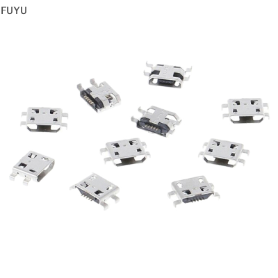 FUYU 10 pcs Type B Micro USB 5 PIN FEMALE Charger MOUNT JACK Connector Port SOCKET