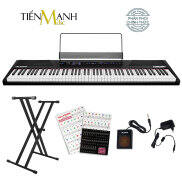 Chính Hãng USA, Tặng Sticker, Chân Kép Bộ Đàn Piano Điện Alesis Concert -