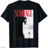 2023 NEW2023ใหม่ฤดูใบไม้ผลิและฤดูร้อน Scarface Distressed ภาพยนตร์โปสเตอร์ภาพเสื้อยืดเสื้อยืดสำหรับผู้ใหญ่