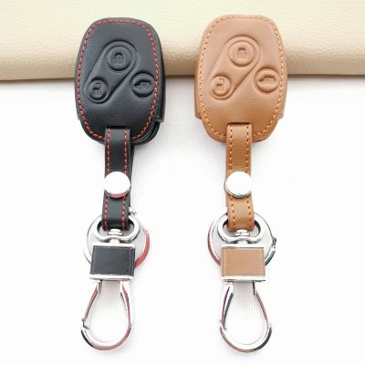 【cw】 3 Buttons Leather Car Key Case Cover for Honda Fit CIVIC JAZZ Pilot Accord CR V Freed Freed Pilot StepWGN Insight Protect Shell