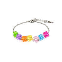 Fyne Fories Jelly Bracelet ♡ สร้อยข้อมือตัวอักษรลูกเต๋าสีสดใส ♡ fynefories