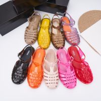 2023 Summer New Melissa Adult Jelly Shoes Womens Fashion Beach Sandals Ladies Casual Shoes Female Beach Shoes SM120