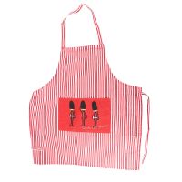 Cotton Linen Adjustable Apron Bib Uniform with Big Pockets Hairdresser Kit Salon Hair Tool