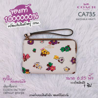 COACH CA735 1 zip คล้องมือ 6.25 นิ้ว ของแท้ 1000000% เลือกมาขายเองทุกใบจาก COACH FACTORY calhoun georgia สินค้าอยู่ กทม.