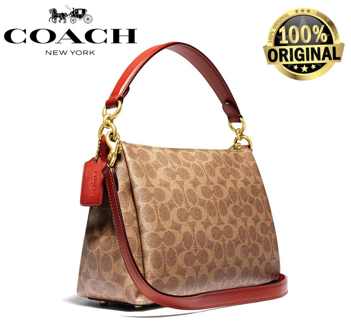 BIG SALE ! (100 ORIGINAL) Tas COACH Shay Crossbody Bag In Signature