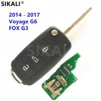 【✲High Quality✲】 qiukekang81481 Kunci Remote Mobil สำหรับ Fox Crossfox Spacefox G3 / Gol G6/G6การเดินทางสำหรับ Vw/Volkswagen-