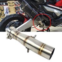 51MM Motorcycle Exhaust Escape Moto Middle Link Silencer Pipe Without Muffler Slip On For X-ADV750 X ADV750 X-ADV XADV 750 Haberdashery