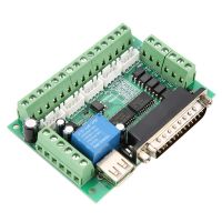 Stepper Motor Interface Board MACH3 5 Axis USB Interface Breakout Board CNC Breakout Board for CNC Stepper Motor