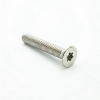 50ชิ้น M3 304สแตนเลสเมตริกสกรูหมวกแบนสกรู Torx Bolt Fastener