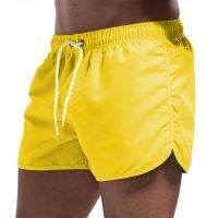 【CW】Summer Men S Swimwear Shorts nd Beachwear Swim กางเกงว่ายน้ำชายชุดว่ายน้ำเอวต่ำ Breathable Beach Wear Surf Beach Briefs