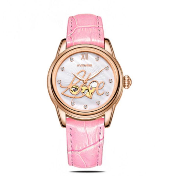 swiss-fashion-ladies-watch-factory-fully-automatic-mechanical-watch-movement-waterproof-fritillaria-luminous-dial-watch-wholesale