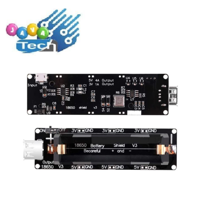 Battery Shield V3 Module 18650 Raspberry Wemos Nodemcu Power Supply