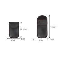 dghjsfgr 1PC Signal Blocking Bag Carbon Fiber Car Key Shielding Bag Anti-theft Anti-scanning Key Cover