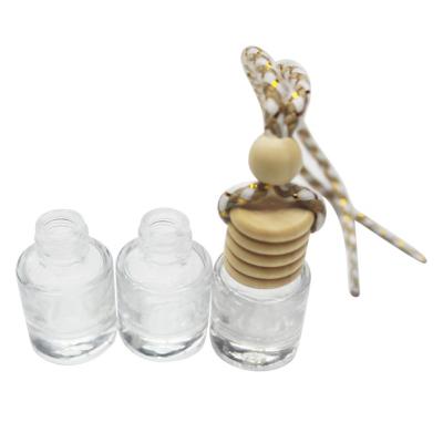 Clear Empty Perfume Diffuser Wooden Lid Beautiful Appearance Universal Car Aromatpy Bottle Hanging Penn Incoming ！