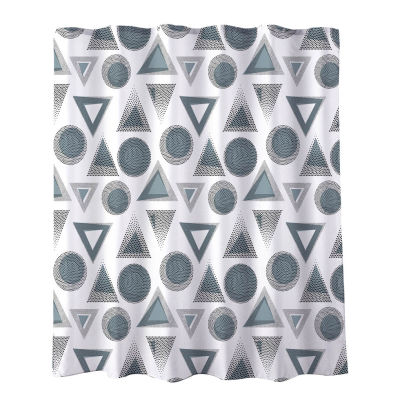 180x180cm Shower Curtain Waterproof Fabric Shower Curtain Abstract Geometry Heavy Duty Bathroom Curtain Liners with Hooks