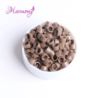 【CW】Harmony 4.0*2.7*2.7mm 1000pcs #11 light brown Aluminium Micro rings Beads Links with Screws for I tip hair extensions