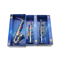 3Pcs Kids Musical Instruments Toy Clarinet,Saxophone Trumpet,Wind and Brass Musical Instruments Combo for Toddlers Play