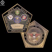 กระทรวงกลาโหมของสหรัฐอเมริกา Amy Navy Air Force Pentagon Challenge US Coin Collection-TIOH MALL