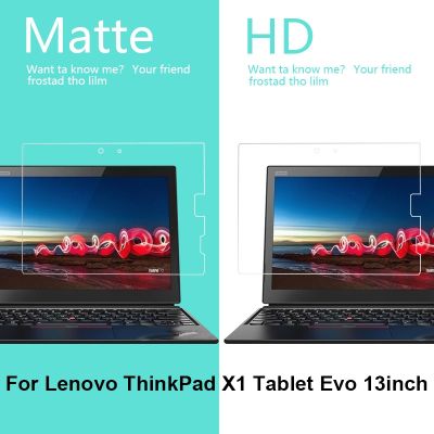 《Bottles electron》ฟิล์มป้องกันลายนิ้วมือด้านสำหรับ Lenovo Thinkpad X1 Tablet Evo 13in ฟิล์มมันเงาใส HD,ฟิล์มป้องกันหน้าจอ LCD ด้านหน้าผ้าฟิล์มป้องกัน