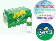 Thùng 24 chai Nước ngọt SPRITE chanh chai 390ml Lốc 6 chai Nước ngọt