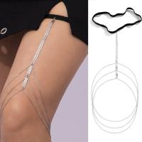 Sexy Thigh Chain Garter Boho Style Multi Layer Thigh Chain Elastic Body Chain Jewelry Nightclub Party for Women Girls