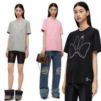 COD LOEWE spring and summer New LO Yiwei design sense embroidery year of the Rabbit year of the year loose super versatile fashion short-sleeved T-shirt womens fashion 90AG