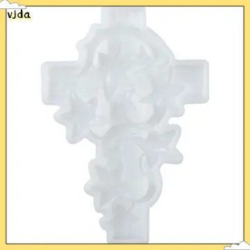 Cross Silicone Resin Mold Epoxy Resin Molds Crucifix Casting Mold for  Necklace Pendant Jewelry DIY Crafts Keychain Mold 