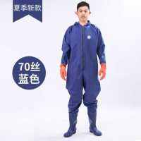 Suzhun Fishing Thickened Full Body Wader Waterproof and Electric-Proof Pants Lotus Roots Digging Onesie Rain Coat Shoes with s