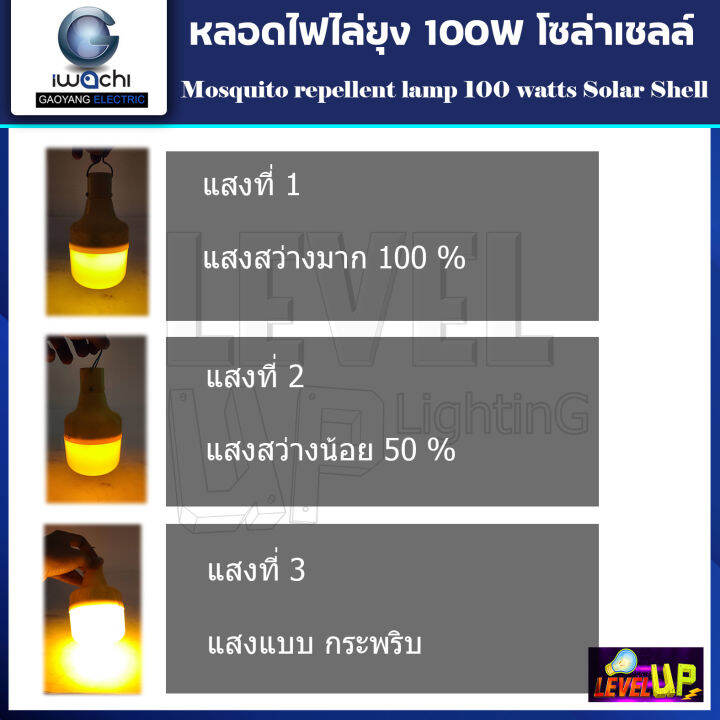 ซื้อ-6แถม-1-หลอดไฟไล่ยุงและแมลงโซล่าเซลล์-iwachi-100w-หลอดไฟพลังงานแสงอาทิตย์-สามารถชาร์จได้ทั้งโซล่าเซลล์-usb-ไฟบ้าน-100-วัตต์