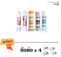 ชุดไส้กรอง COLANDAS  5 ขั้นตอน  รุ่น PP/CO/RS + CO 12,10 ( แถม ข้อต่อ  4  ตัว )