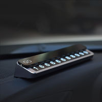 【cw】 Car Push Pull Parking Card Hidden Number Plate Car Stereo Alloy Car Moving Alloy Temporary Parking Sign ！