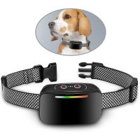 Rechargeable Automatic Bark Stop Dog Training Collar Device New Recognition Dog Bark Electric Shock Collar