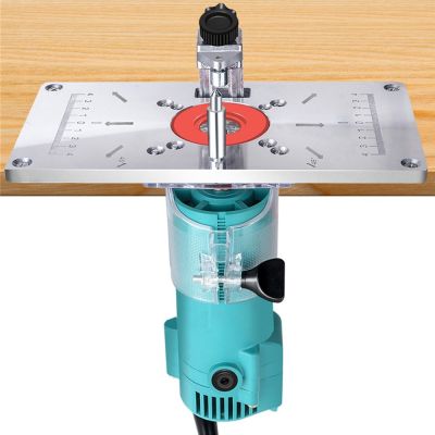 Multifunctional Router Table Insert Plate Aluminum Alloy Milling Trimming Machine For Woodworking Benches Router Plate Wood Tool