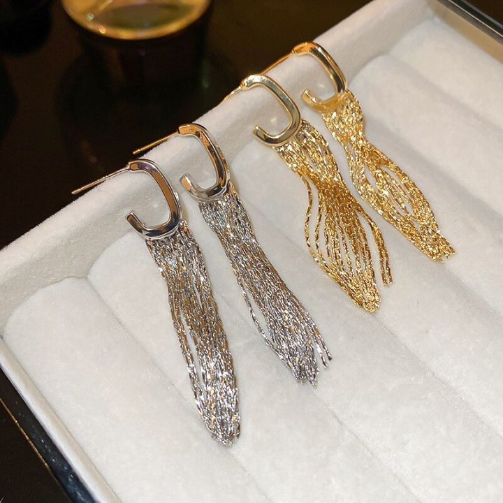 bling-metal-chain-tassel-drop-earrings-for-women-big-hanging-dangle-earrings-brincos-crystal-bridal-wedding-jewelry-gifts-headbands