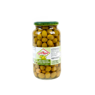 คริสโป มะกอกเขียวในน้ำเกลือ 907 กรัม/Crispo green olives in brine 907 grams