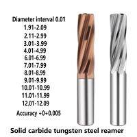 Solid Carbide Tungsten Steel Reamer 4.79 5.18 6.52 6.02mm Reaming Or Machining Holes Coated Aluminum Spiral Groove 3F 4F 6F CNC