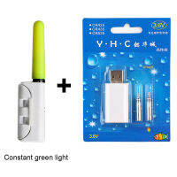 เบ็ดตกปลาอิเล็กทรอนิกส์ GUDE001 CR425ติดลอยเรืองแสงได้ไฟ LED แบตเตอรี่ลิเธียม3.6V สามารถถอดออกได้ชาร์จ USB กันน้ำสำหรับกลางคืน