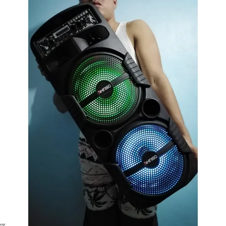 bluetooth speaker with wireless microphone BIGGEST DOUBLE SIZE KARAOKE