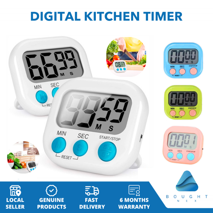Led Digital Kitchen Timer 60 Minutes With Loud Alarm Cooking Timer